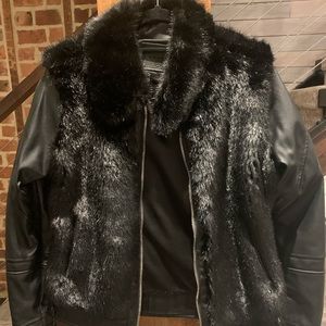 BLANK NYC Faux Fur Leather Jacket
